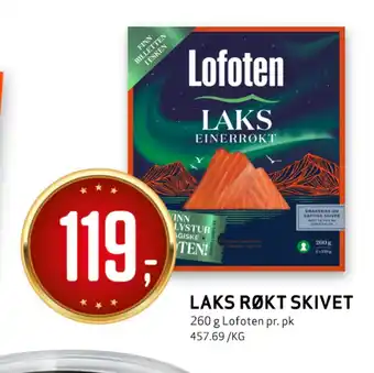 Bunnpris Laks røkt skivet tilbud