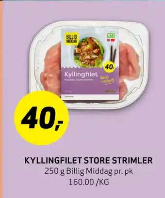 Bunnpris Kyllingfilet store strimler tilbud