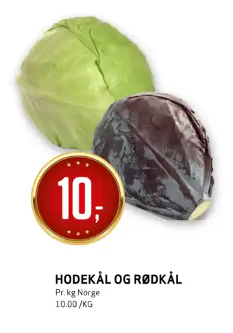 Bunnpris Hodekål og rødkål tilbud