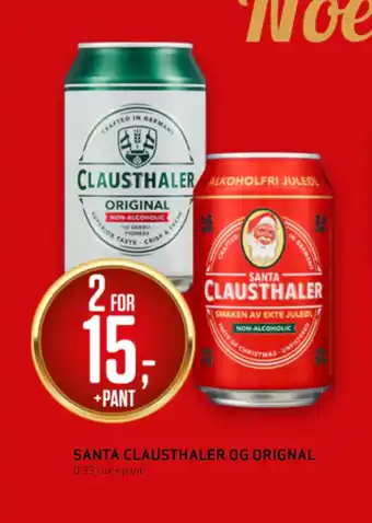 Bunnpris Santa clausthaler og original tilbud