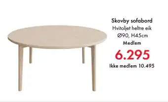 Fagmøbler Skovby sofabord tilbud