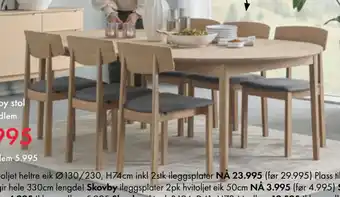 Fagmøbler Skovby stol tilbud