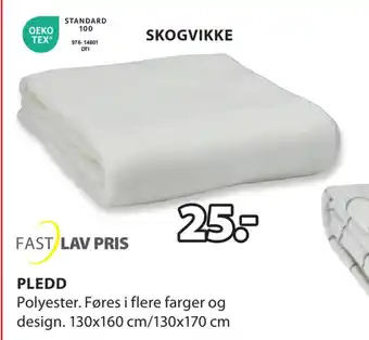 JYSK Pledd tilbud