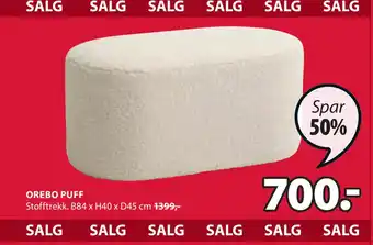 JYSK Orebo puff tilbud