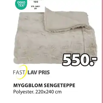 JYSK Myggblom sengeteppe tilbud