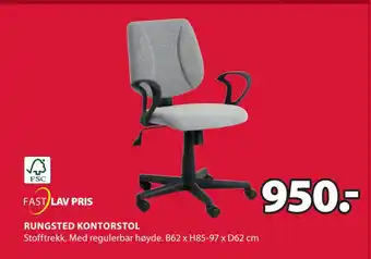 JYSK Rungsted kontorstol tilbud