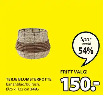 JYSK Terje blomsterpotte tilbud