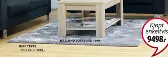 JYSK Birk teppe tilbud