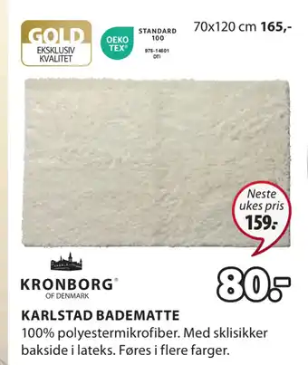 JYSK Karlstad badematte tilbud
