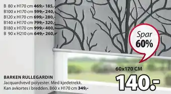 JYSK Barken rullegardin tilbud