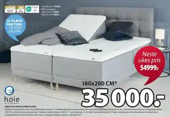 JYSK Høie e250 regulerbar seng tilbud