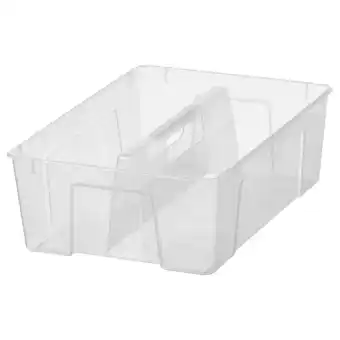 IKEA Samla innsats til kasse 11/22 l, transparent, 37x25x12 cm tilbud