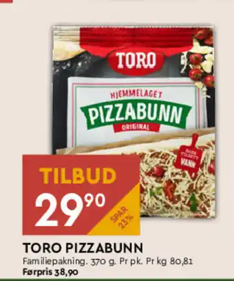 Coop Mega TORO PIZZABUNN tilbud