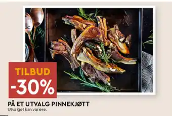 Coop Mega PÅ ET UTVALG PINNEKJØTT tilbud