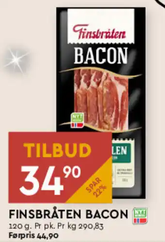 Coop Mega FINSBRÅTEN BACON tilbud