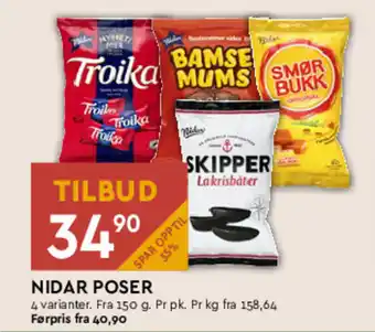 Coop Mega NIDAR POSER tilbud