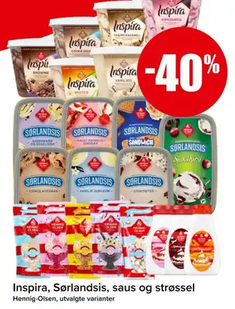 Spar Inspira, Sørlandsis, saus og strøssel tilbud
