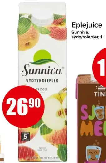Spar Eplejuice tilbud