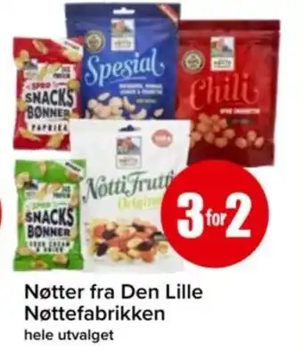 Spar Nøtter fra Den Lille Nøttefabrikken tilbud