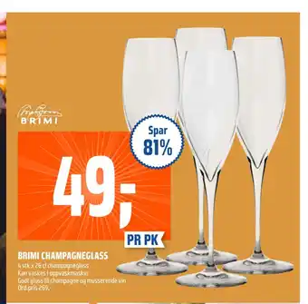 Coop Obs Brimi champagneglass tilbud