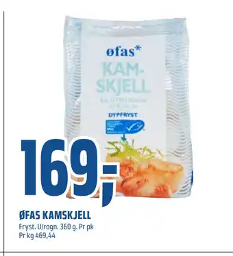 Coop Obs Øfas kamskjell tilbud