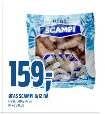 Coop Obs Øfas scampi 8/12 rå tilbud