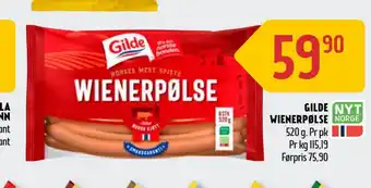 Coop Prix Gilde wienerpølse tilbud