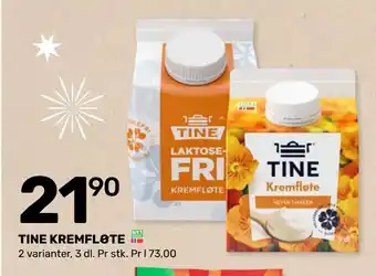 Coop Marked Tine kremfløte tilbud