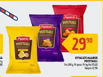 Coop Prix Utvalgte maarud potetgull tilbud