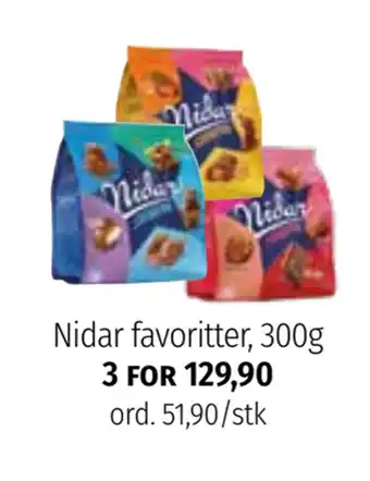 Nille Nidar favoritter, 300g tilbud