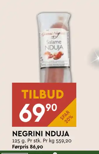 Coop Mega Negrini nduja tilbud