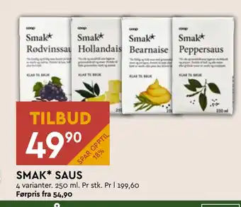 Coop Mega Smak* saus tilbud
