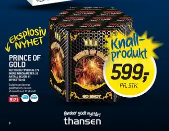 Thansen Prince of gold tilbud