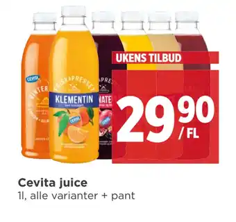 Meny Cevita juice tilbud