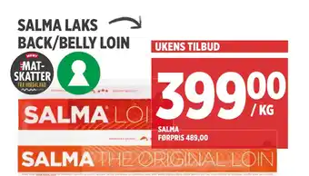 Salma laks back/belly loin