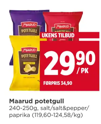 Meny Maarud potetgull tilbud