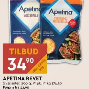 Coop Mega Apetina revet ost tilbud
