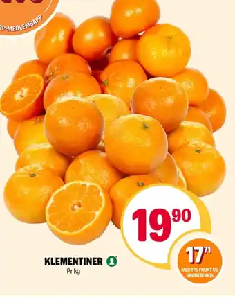 Coop Extra Ukjent klementiner tilbud