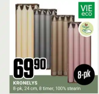 Europris Vie home kronelys tilbud