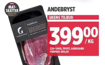 Meny Gårdsand andebryst tilbud