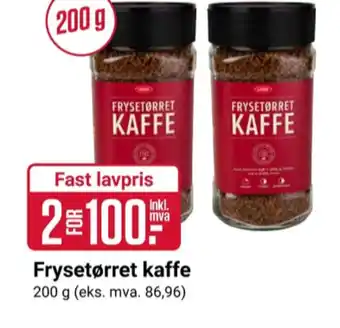 Europris Luxus instant kaffe tilbud