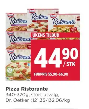 Meny Ristorante pizza tilbud