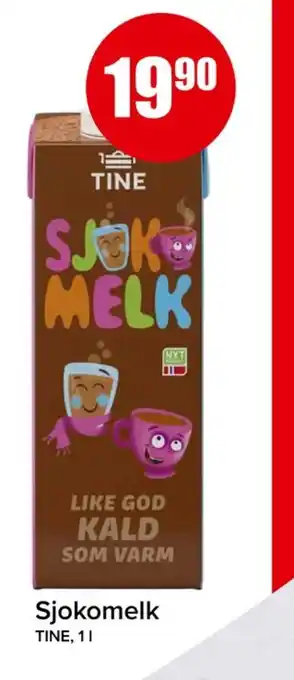 Eurospar Tine sjokolademelk tilbud