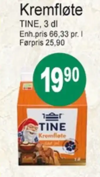 Joker Tine kremfløte tilbud