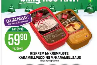 Kiwi Hennig-olsen riskrem tilbud