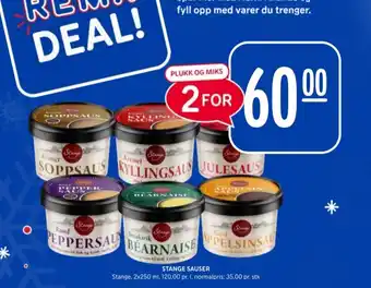 Rema 1000 Stange saus tilbud