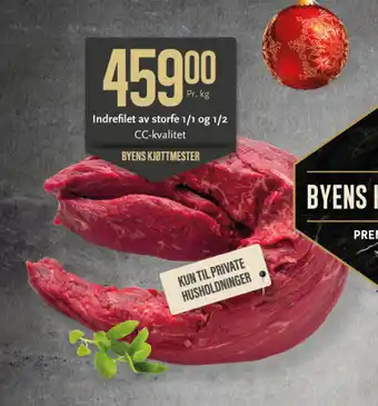 CC Mat Indrefilet av storfe 1/1 og 1/2 CC-kvalitet tilbud