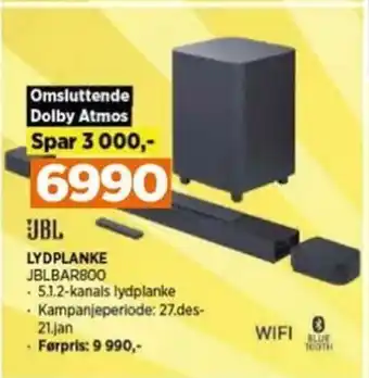 POWER LYDPLANKE JBLBAR800 tilbud