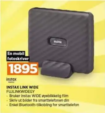 POWER INSTAX LINK WIDE FUJLINKWIDEGY tilbud