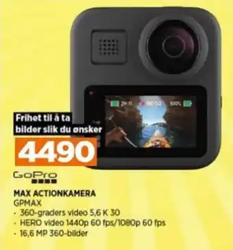 POWER MAX ACTIONKAMERA GPMAX tilbud